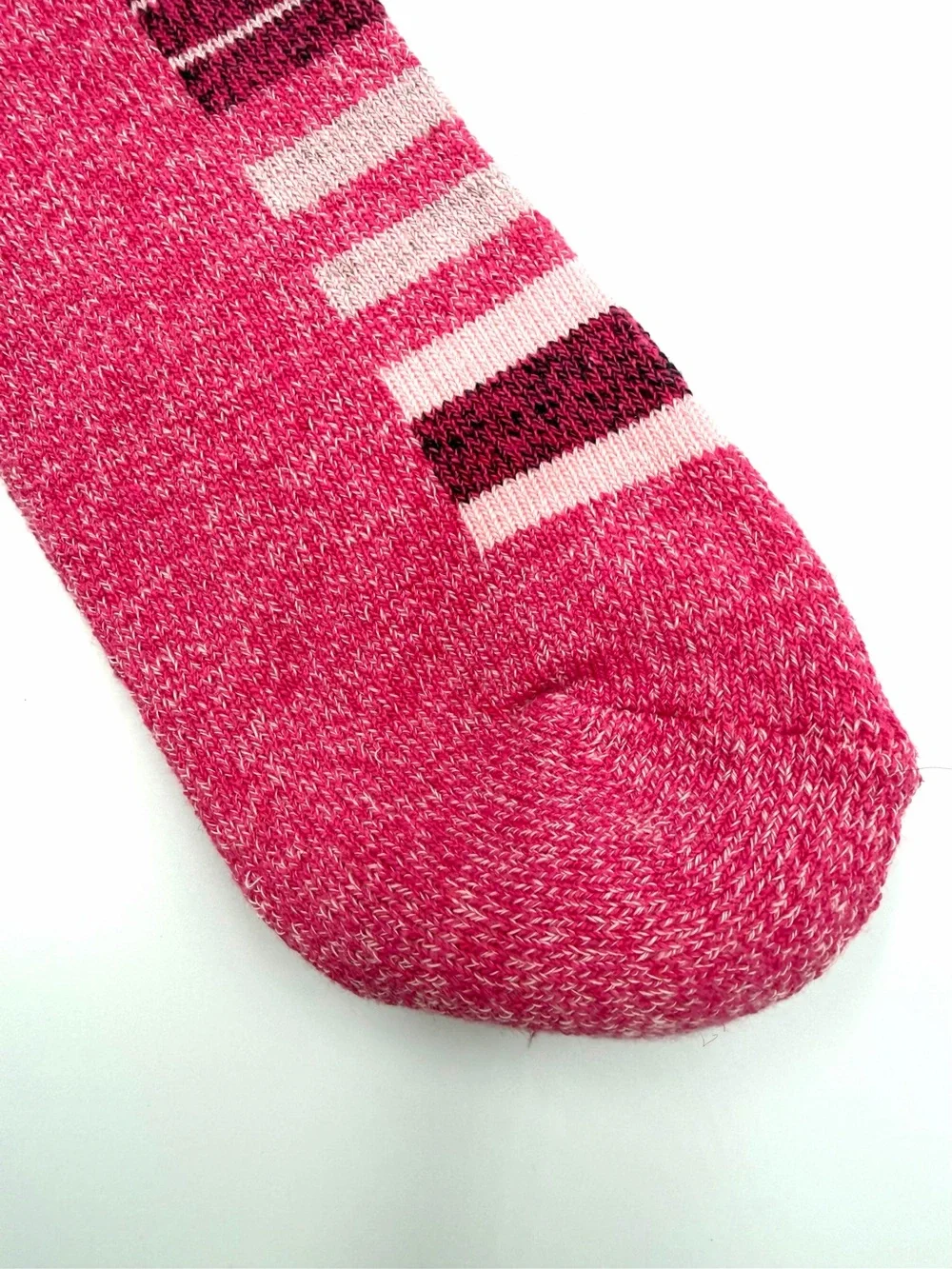 NEW Columbia Pink Striped Crew Hiking Socks Women’s Soft Cushion Cotton Blend
